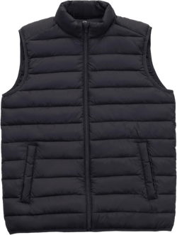 Rokka&Rolla Men's Lightweight Puffer Vest Sleeveless Winter Jacket X-Large Black