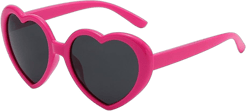 Kids Heart Sunglasses Cute Sunglasses for Girls Boys Age 3-10 Eyewear Outdoor Beach Rose Red Grey