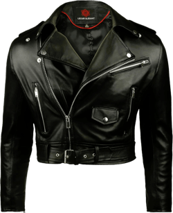 Black Cropped Leather Jacket Women - Slim Fit Faux Leather Biker Moto Leather Jacket Woman