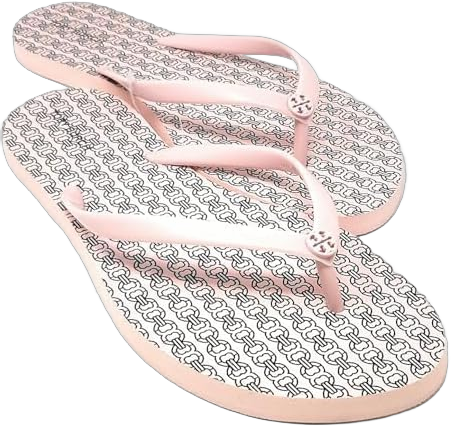 Tory Burch 144177 Women's Chelsea Flip Flop Sandals (Pearl Blush Gemini Link - Pearl Blush, US Footwear Size System, Adult, Women, Numeric, Medium, 7)