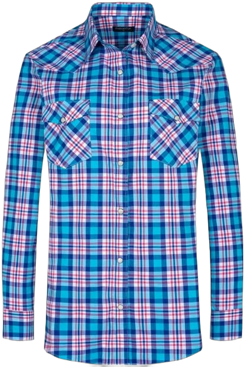 Western Shirts for Women Cotton Long Sleeve Shirts for Women with Snap Buttons Plaid Shirts for Women