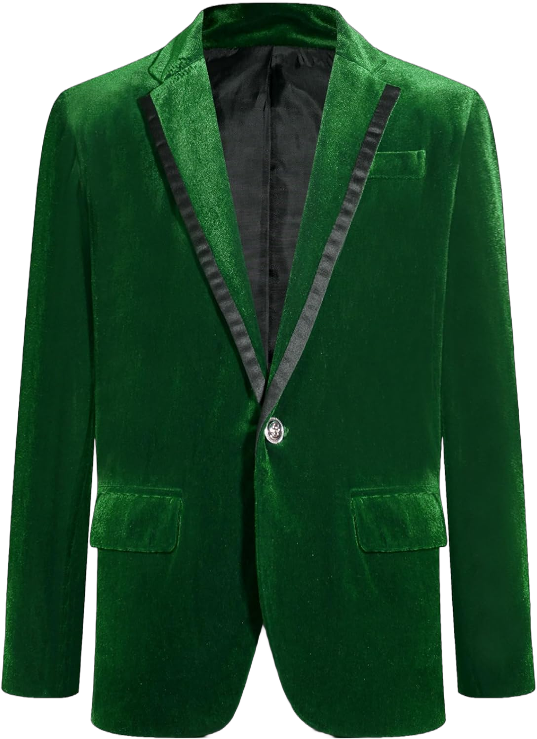 JEYPINMI Kids Boys Velvet Gentleman Blazer Suit Jacket One Button Blazer Coat Party Formal Tuxedo Outwear 10 Years Dark Green