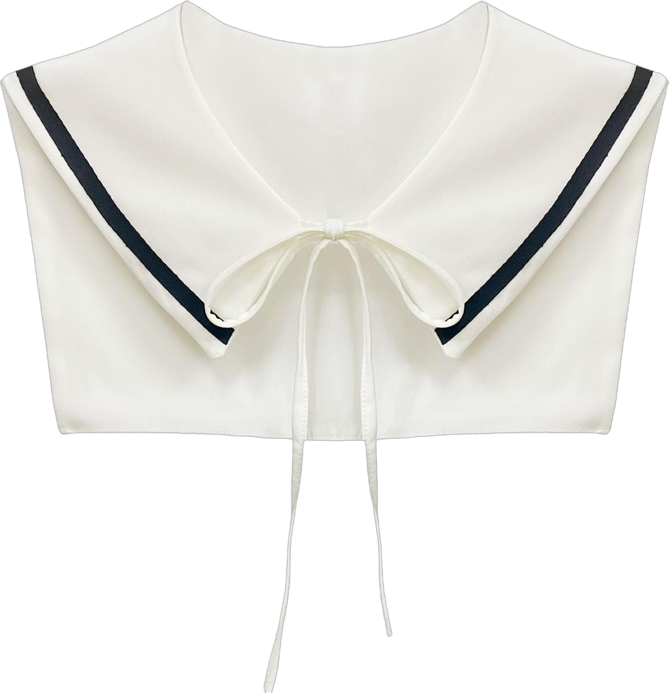 Sailor Collars Scarf for Women Top Fake Collar Necklaces Costume Shawl wraps Match Sweater Shirt Dress and T-shirt White