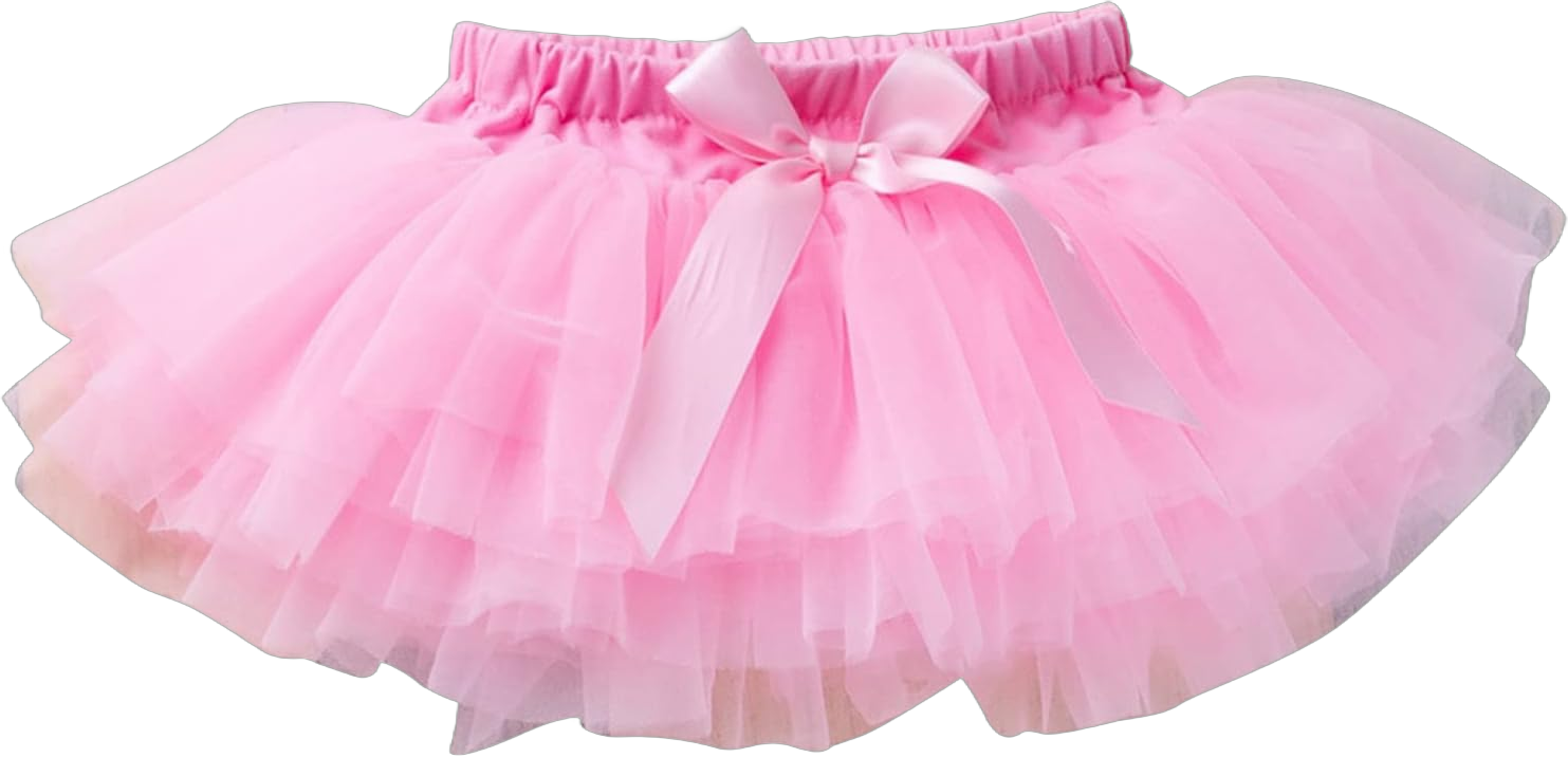 Infant Newborn Baby Girls Soft Fluffy Tutu Skirt Solid Bowknot Patchwork Party Carnival Mesh Tutu Skirt Dress Pink 6-12 Months