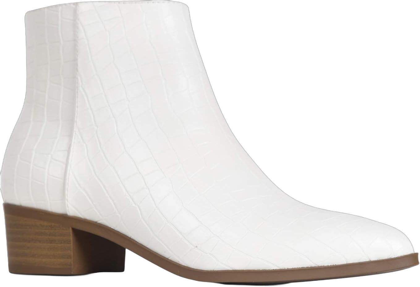 J. Adams Women's Viper Ankle Boots - Short Chunky Low-Heel Pointed-Toe Block Booties, Comfortable and Stylish for Everyday Wear