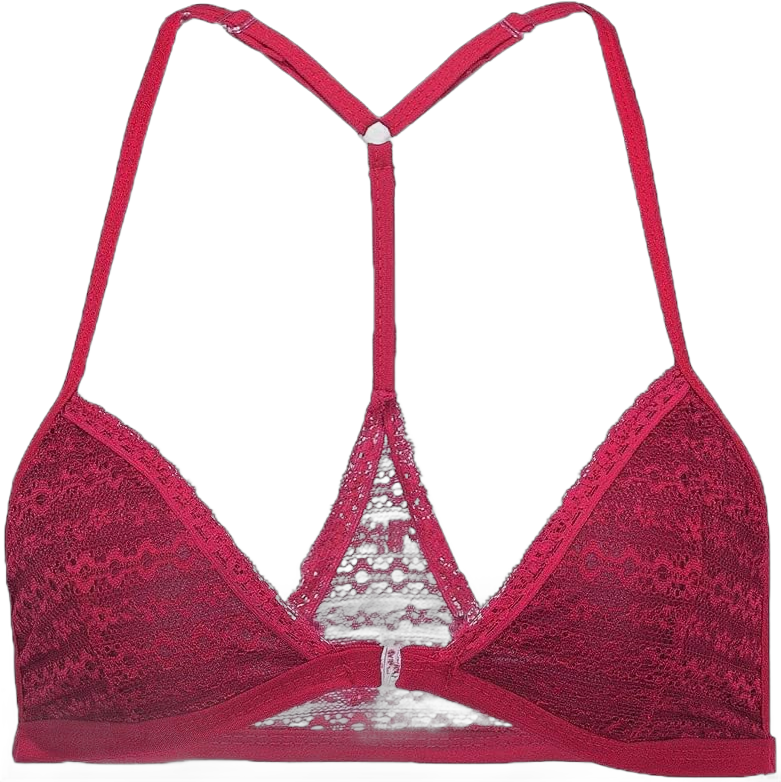 Lace Push up Bras for Women Sexy Spaghetti Strap Adjustable Bra Comfortable Breathable Everyday Bra Wireless Bralette Small Red
