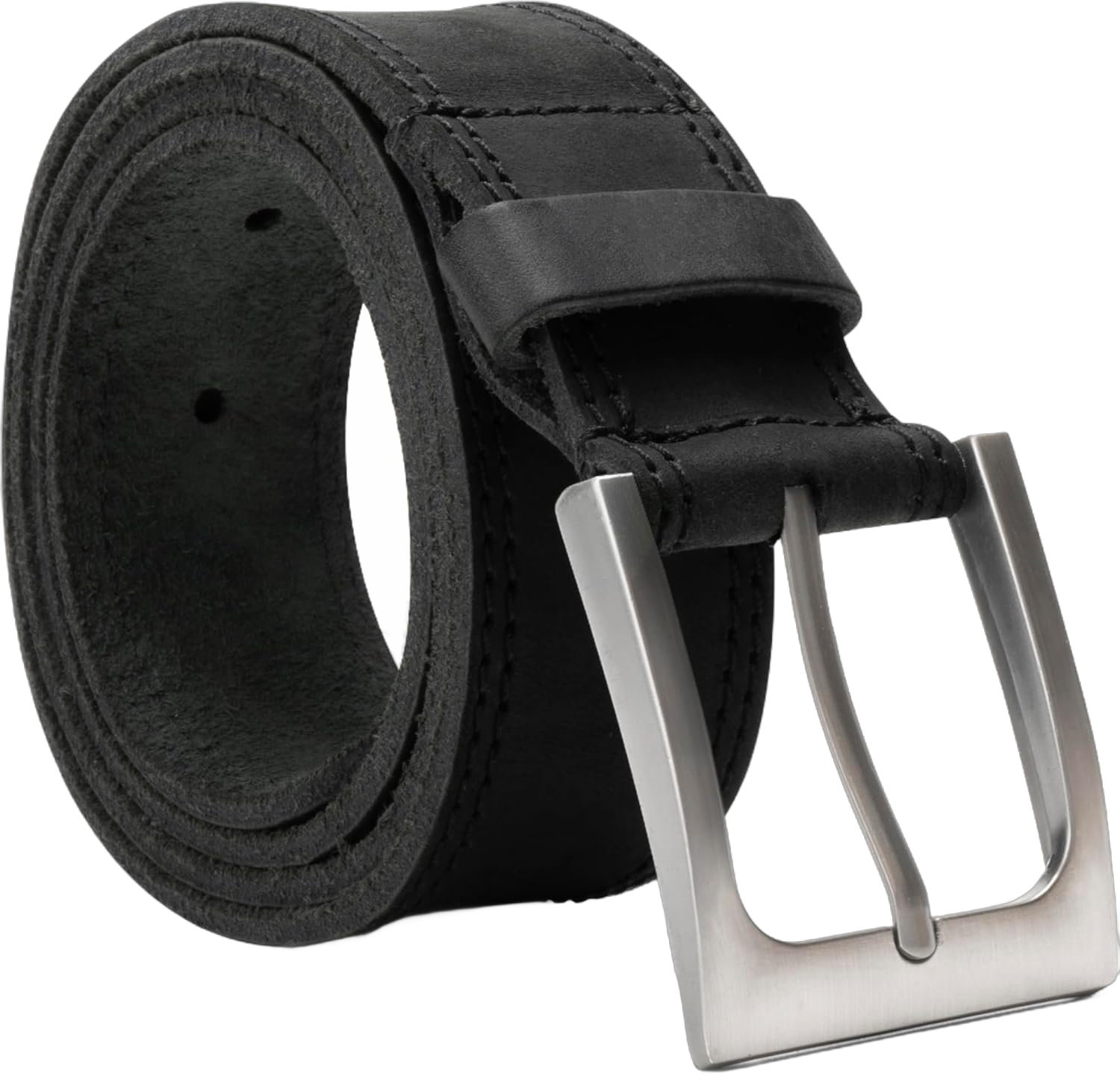 Hide & Drink Rugged Full Grain Leather Belt - Durable Men's Belt for Jeans, Western, Casual & Dress, Mens Belts for Men 44 Charcoal Black