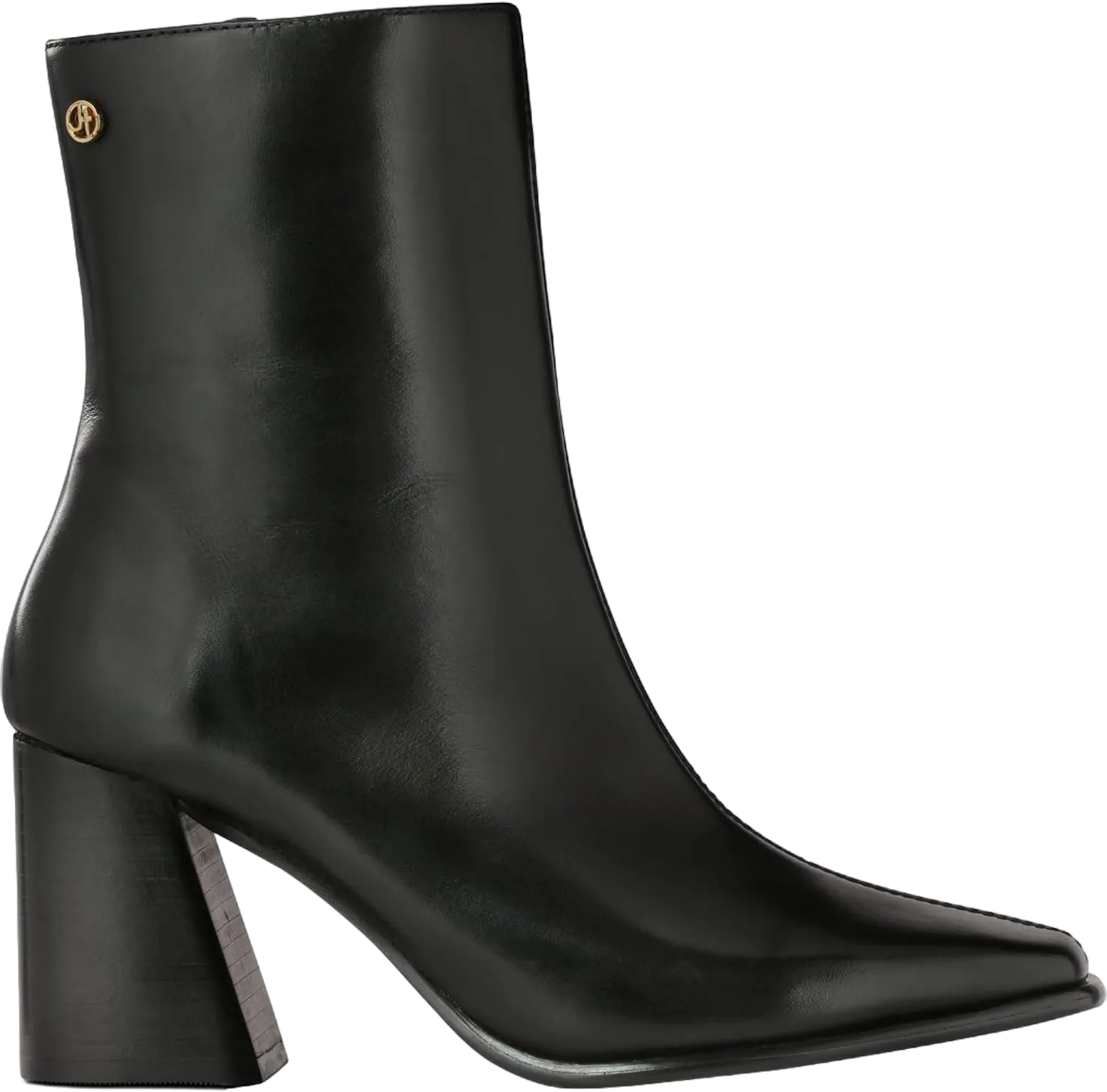 JATAREA Ankle Boots for Women - Stylish Leather with Block Heel - Comfortable & Easy Wear Womens Bootie - Cushioned Insole for Comfort - Fashionable and Versatile Design 10 Jatarea Alta - Black