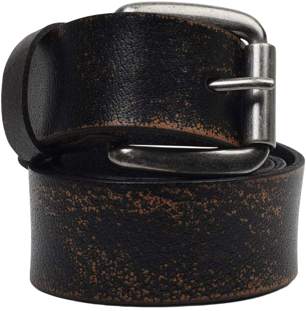 Bed|Stu Unisex Drifter Leather Belt 40 Black