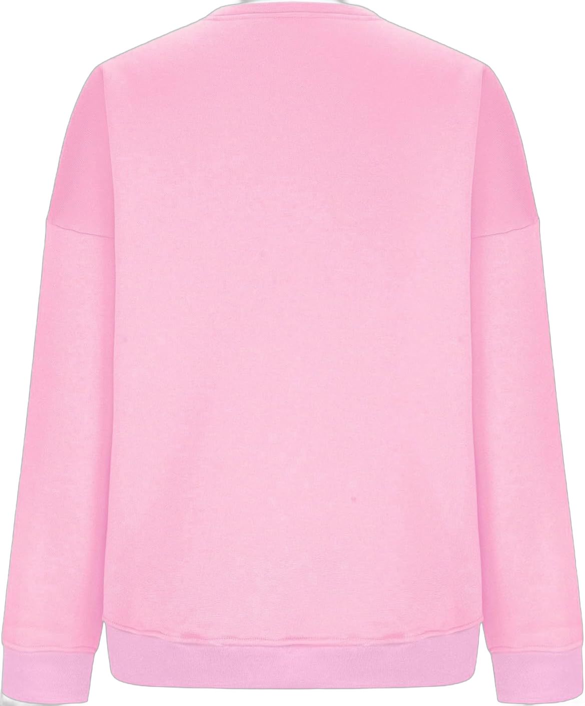 Women Crew Neck Sweatshirts Drop Shoulder Fleece Oversized Sweatshirts Long Sleeve Casual Loose Pullover Cozy Sweater A-light Pink Large