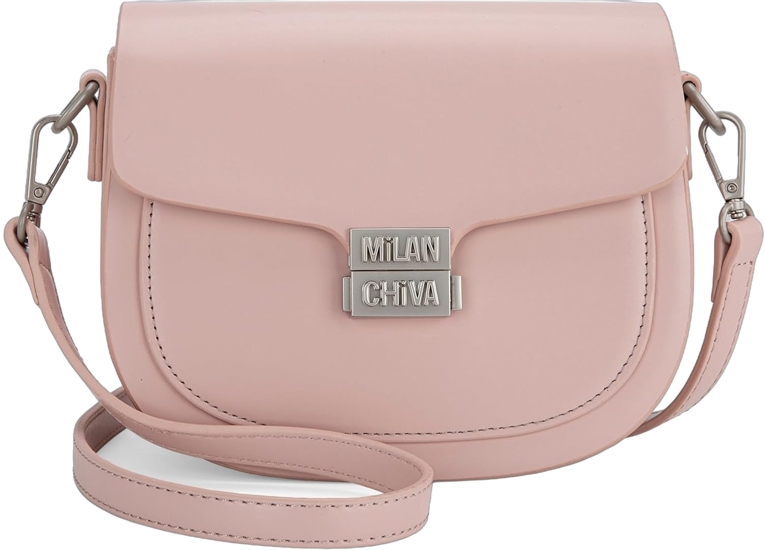 Milan Chiva Small Crossbody Bags for Women Saddle Crossbody Purses Travel Cross Body Bag Pink