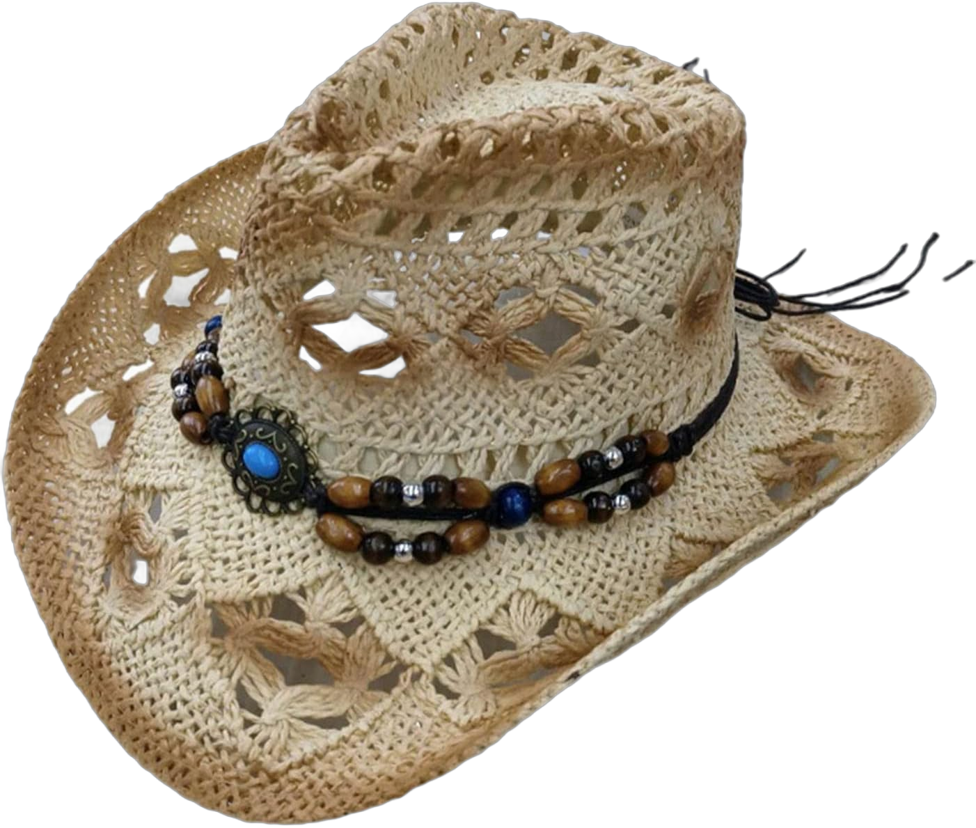 Straw Cowboy Hats for Men Solid Color Roll Up Brim Hollow Western Straw Cowgirl Hats Women for Travel Outdoor One Size Beigeb