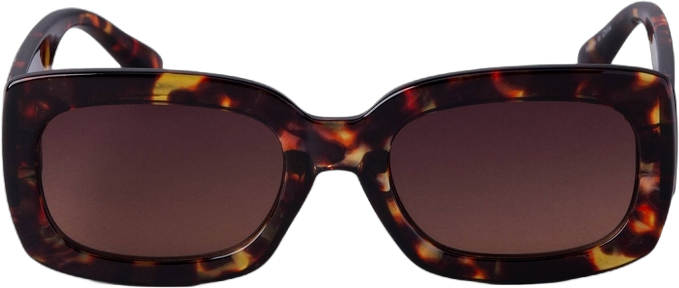 Women&#39;s Plastic Tortoise Shell Rectangle Sunglasses - A New Day&#8482; Brown