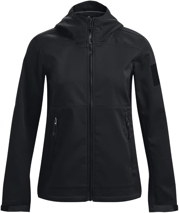 Under Armour womens Tactical Soft Shell Full Zip Jacket (001) Black / / Black Large