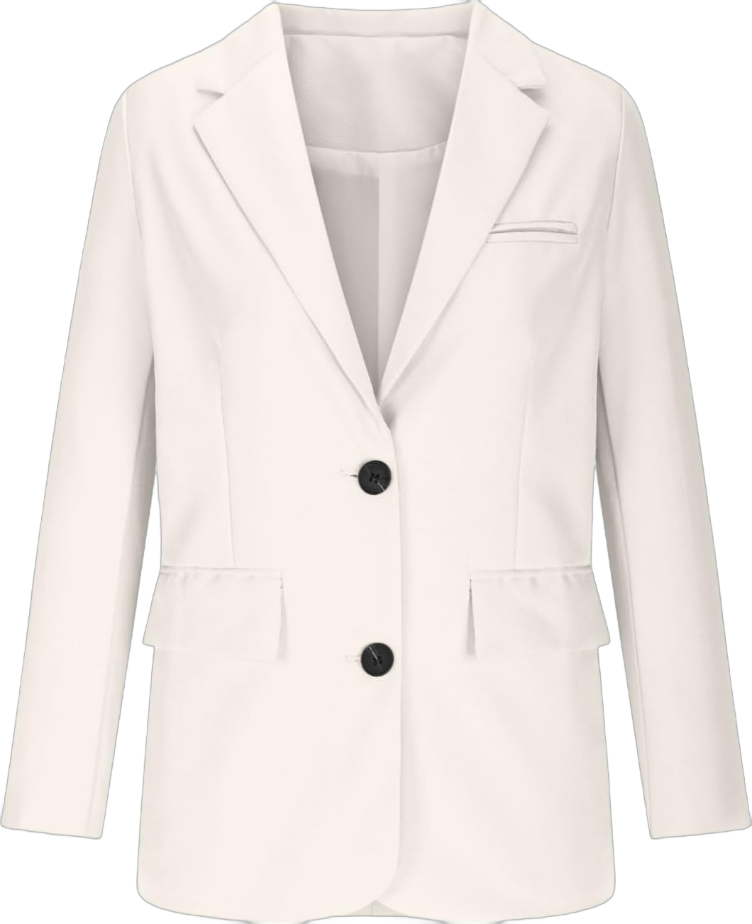 Womens Blazer Business Casual Suit Jackets Padded Shoulder Single Breasted Blazers for Women Work Office Outfits 2024 X-Large Beige