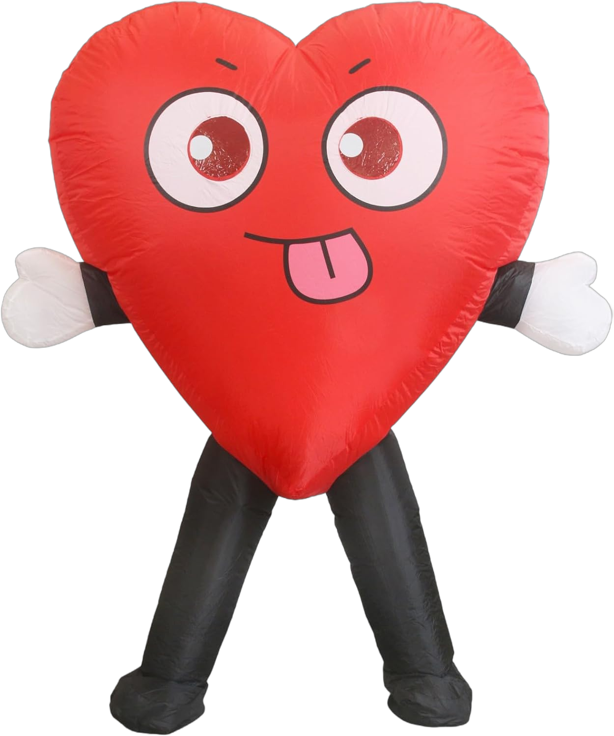 Cute Red Love Heart Inflatable Mascot Costume Party Holliday Cosplay Fanny Dress 2