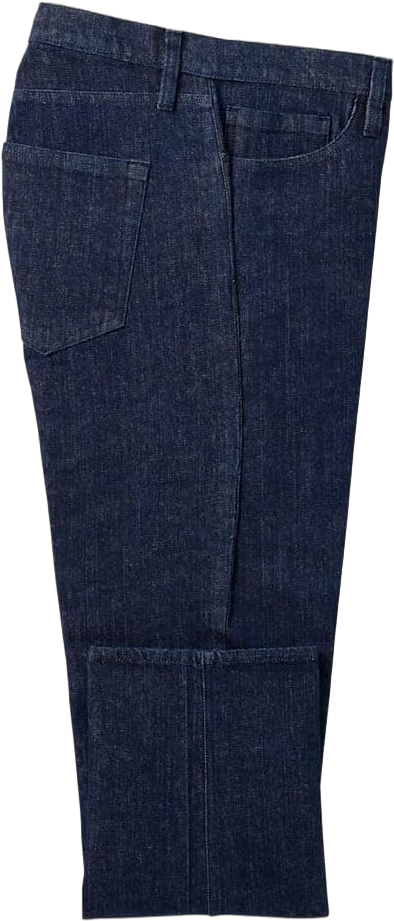 Paul Fredrick Men's Denim Five Pocket Pants 38W x 34L Dark Blue