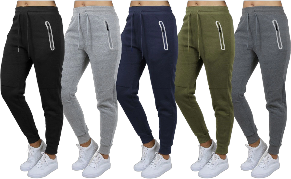 Lyrebird Atelier Women'  Loose Fit Fit Fleece Jogger Sweatpants - Heather Grey, L