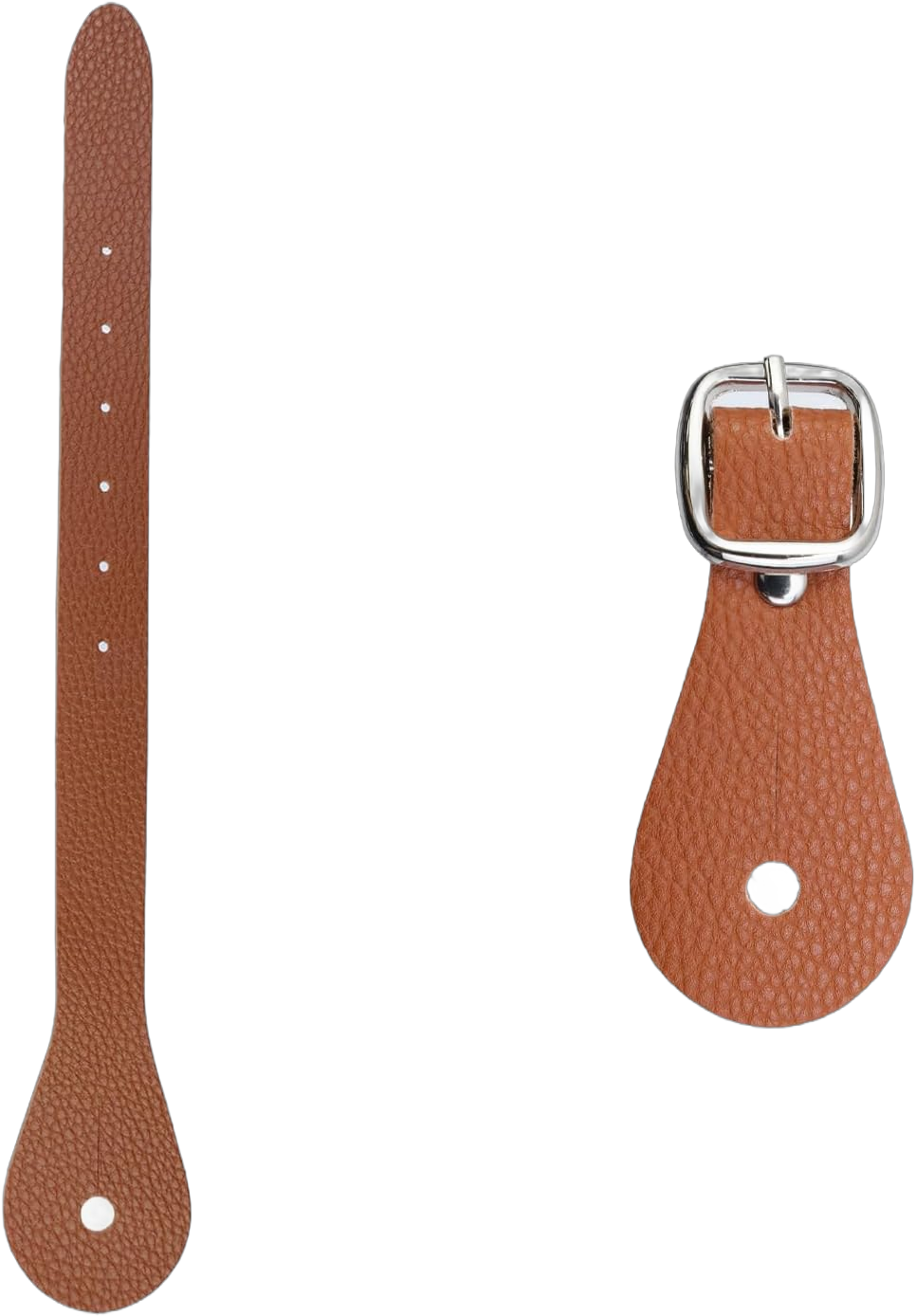 Leather Spur Straps Adjustable for Horse Riders Western Men, Women Brown