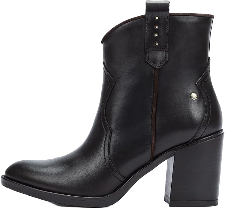 PIKOLINOS High-Heel Ankle Boot Leather Rioja for Woman 6.5-7 Black