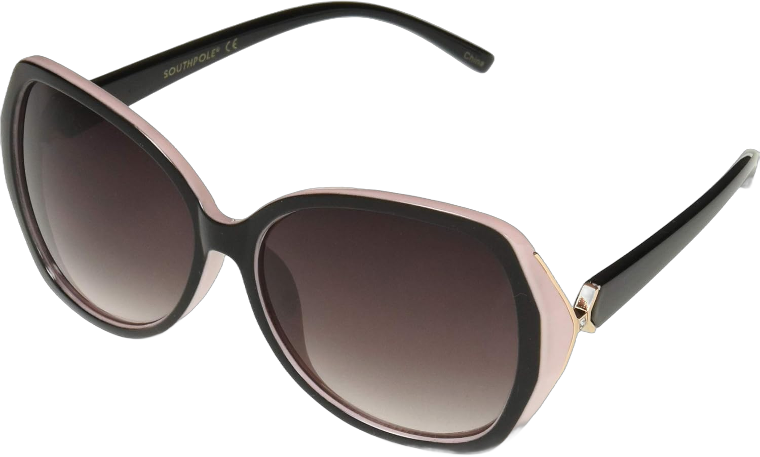 Southpole Women's 1013sp Oversized Retro Uv400 Protective Butterfly Oval Sunglasses-Cool Gifts for Her, 60mm Pink 60 Millimeters