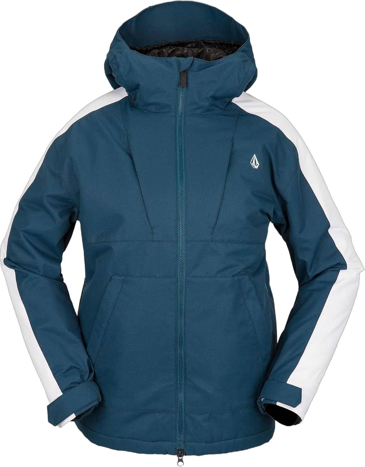 Volcom Women's Rossland Insulated Snowboard Ski Winter Hooded Jacket Small Storm Blue S3