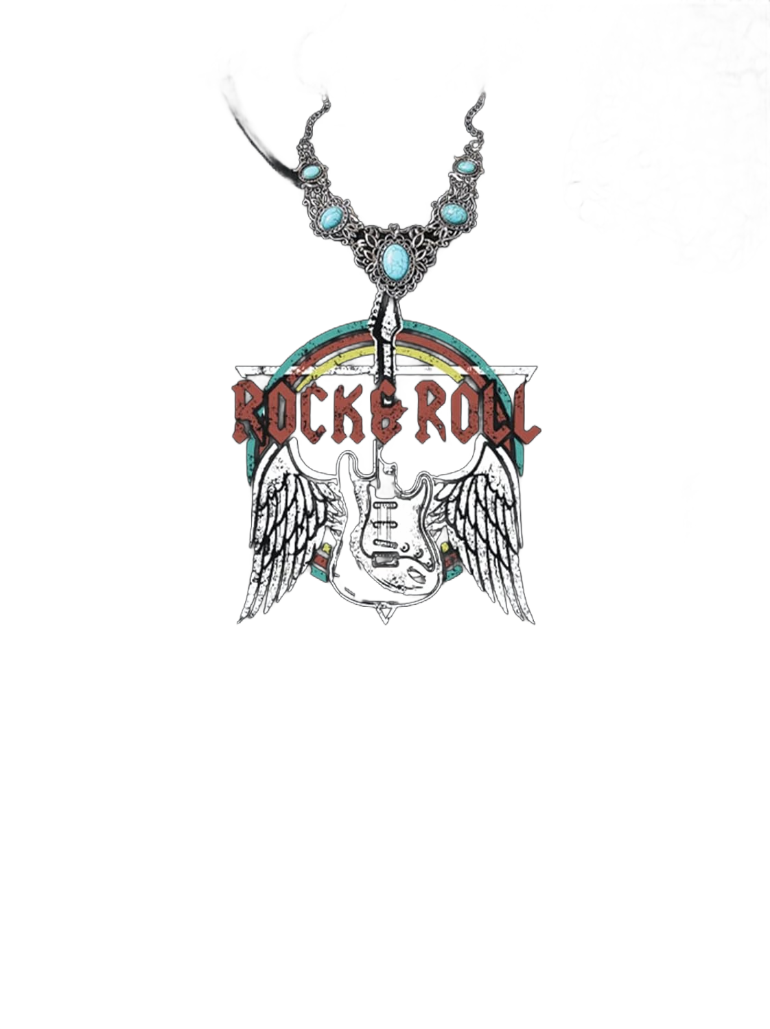 Rock and Roll T Shirts for Women Vintage Graphic Tees Band Tshirts Shirt Funny Country Music Retro Casual Short Sleeve Tops Medium Black