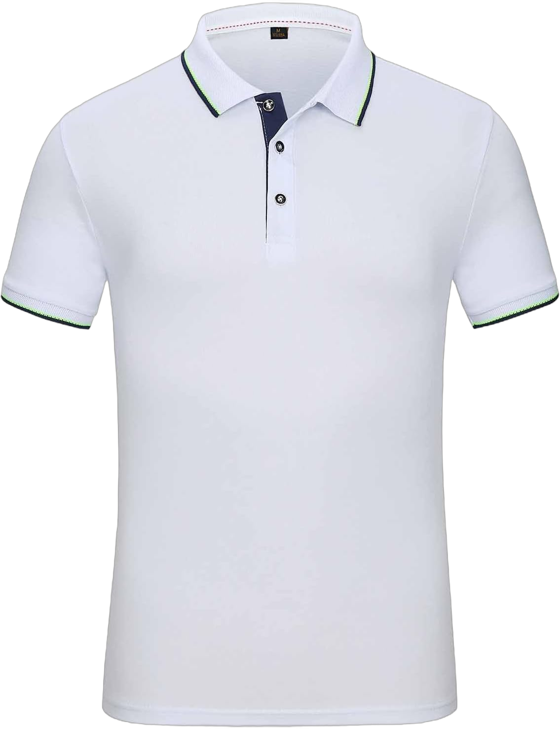 Unisex Polo Shirts Moisture Wicking Quick-Dry Short Sleeve 3 Buttons Solid Golf Shirt Casual Premium Summer Workout Tee Tops X-Large White