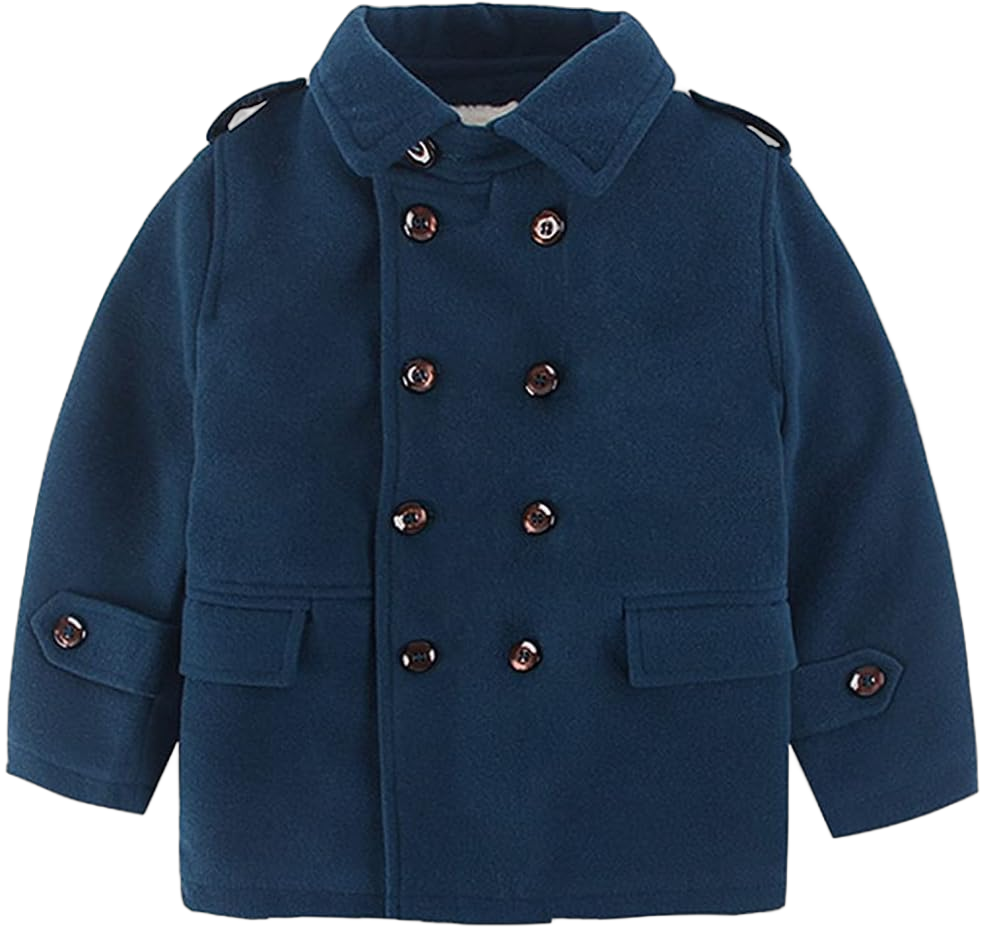 LJYH Children Classic Winter Wool Blend Pea Coats Kid’Double Button Warm Trench Dress Jackets